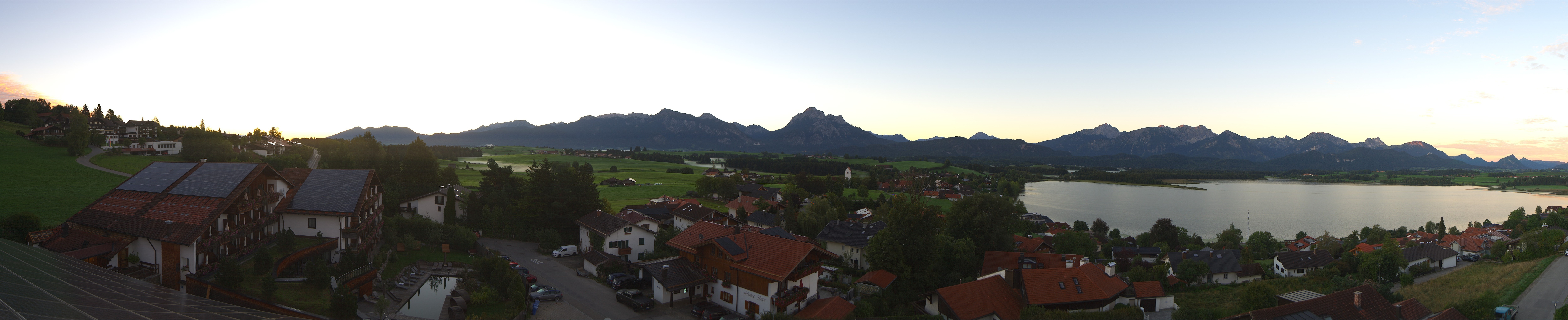Archiv Foto Webcam Hopfensee - Blick Richtung Schloss Neuschwanstein