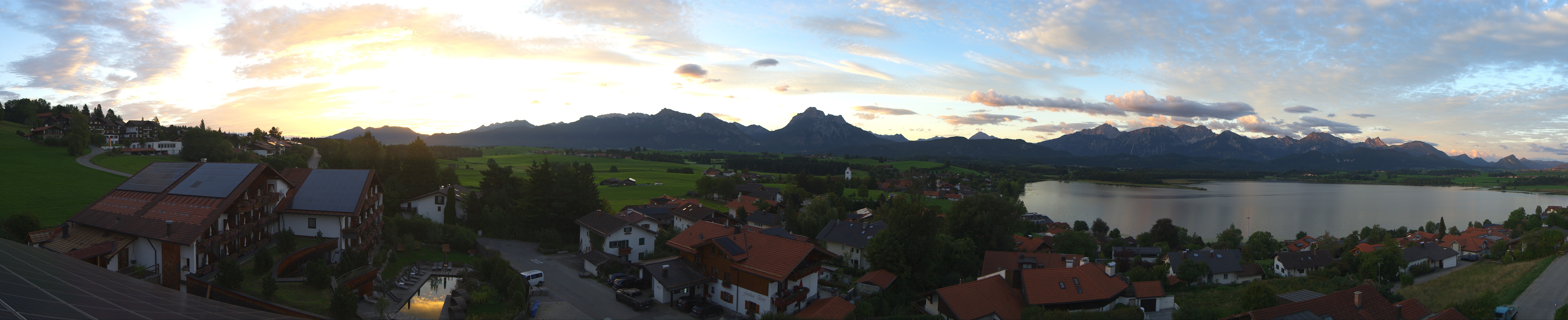 Archiv Foto Webcam Hopfensee - Blick Richtung Schloss Neuschwanstein