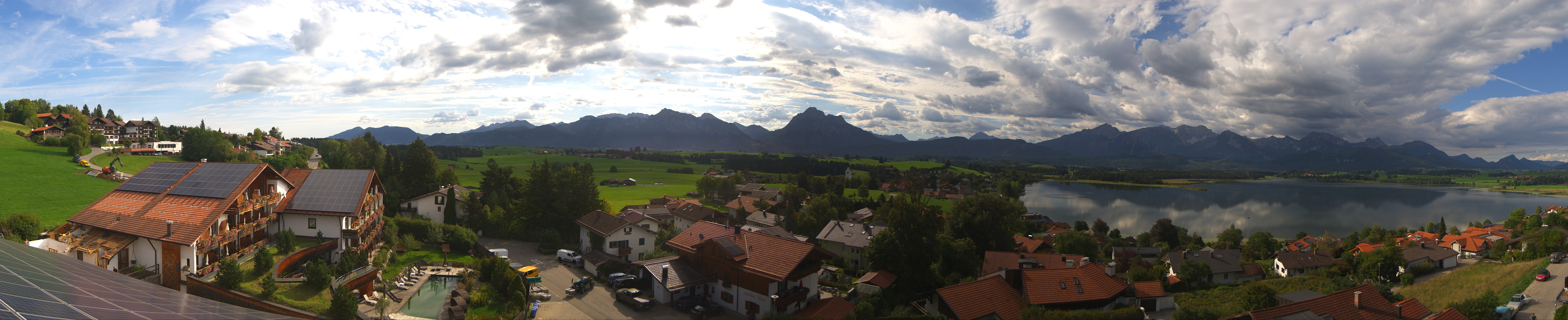 Archiv Foto Webcam Hopfensee - Blick Richtung Schloss Neuschwanstein