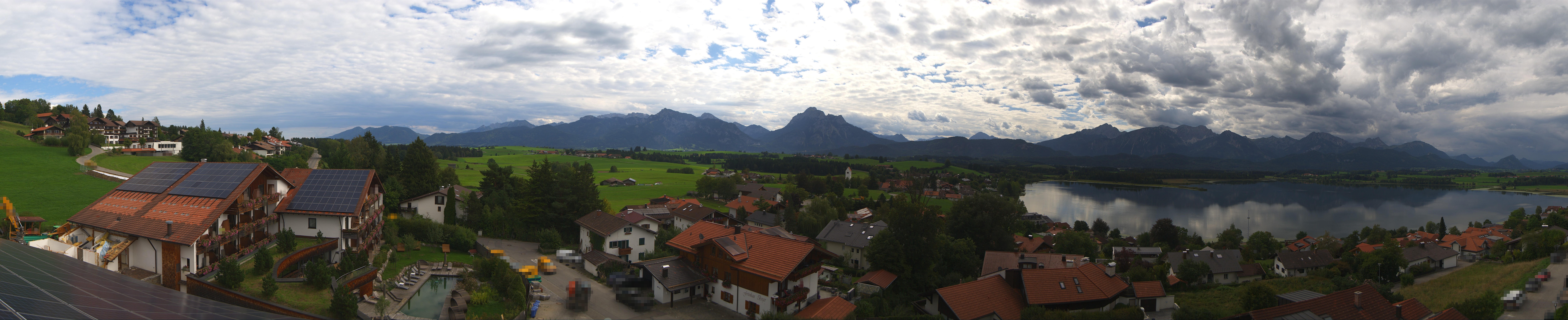 Archiv Foto Webcam Hopfensee - Blick Richtung Schloss Neuschwanstein