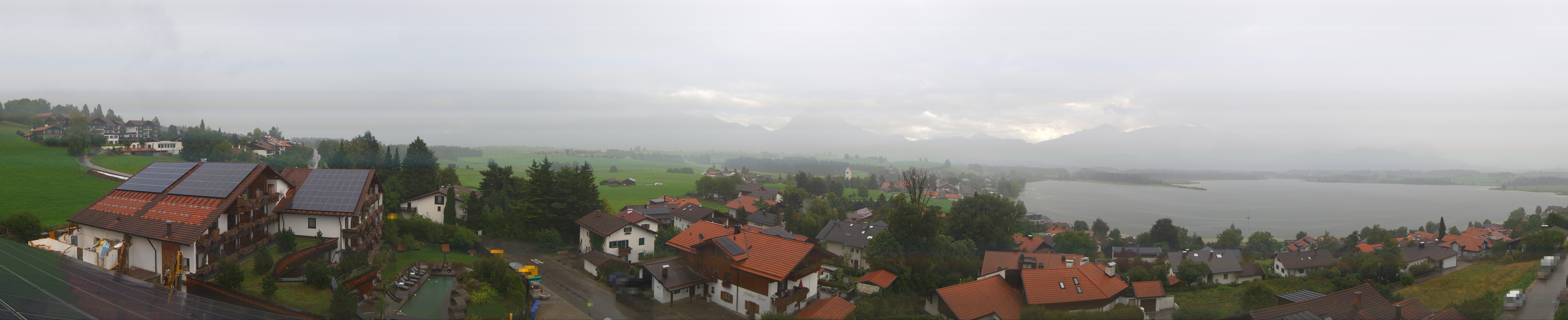 Archiv Foto Webcam Hopfensee - Blick Richtung Schloss Neuschwanstein