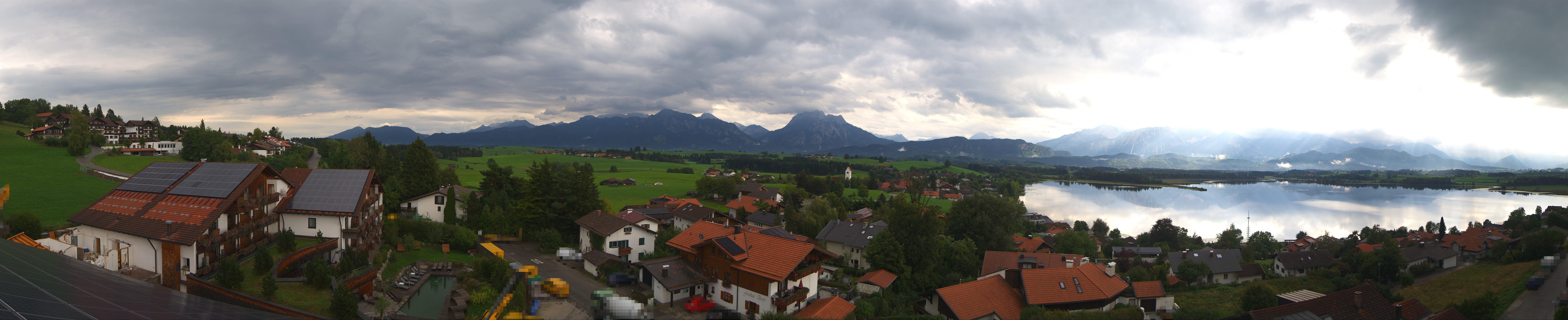 Archiv Foto Webcam Hopfensee - Blick Richtung Schloss Neuschwanstein