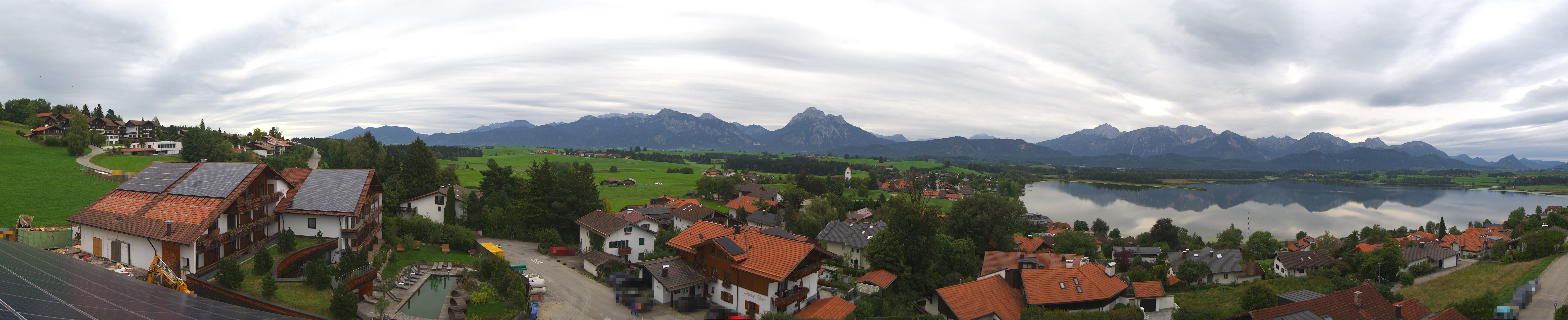 Archiv Foto Webcam Hopfensee - Blick Richtung Schloss Neuschwanstein
