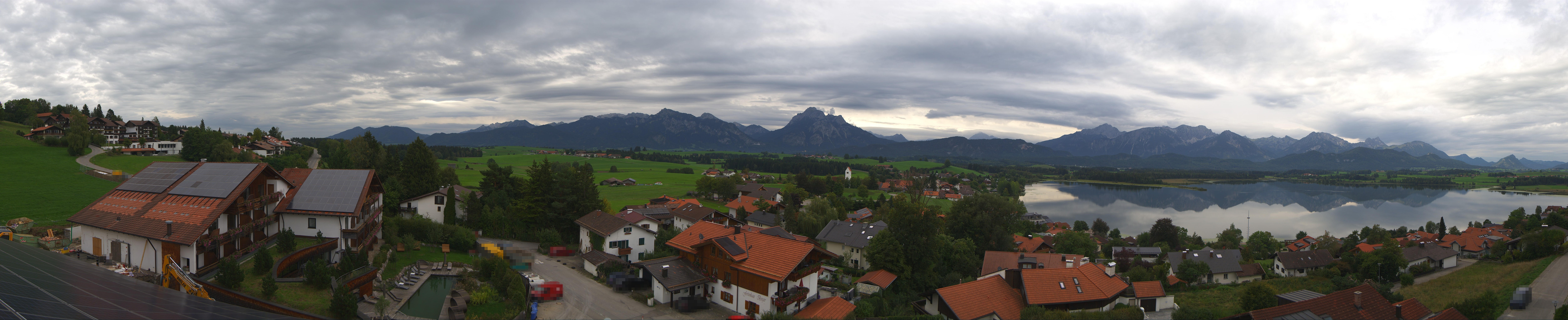 Archiv Foto Webcam Hopfensee - Blick Richtung Schloss Neuschwanstein