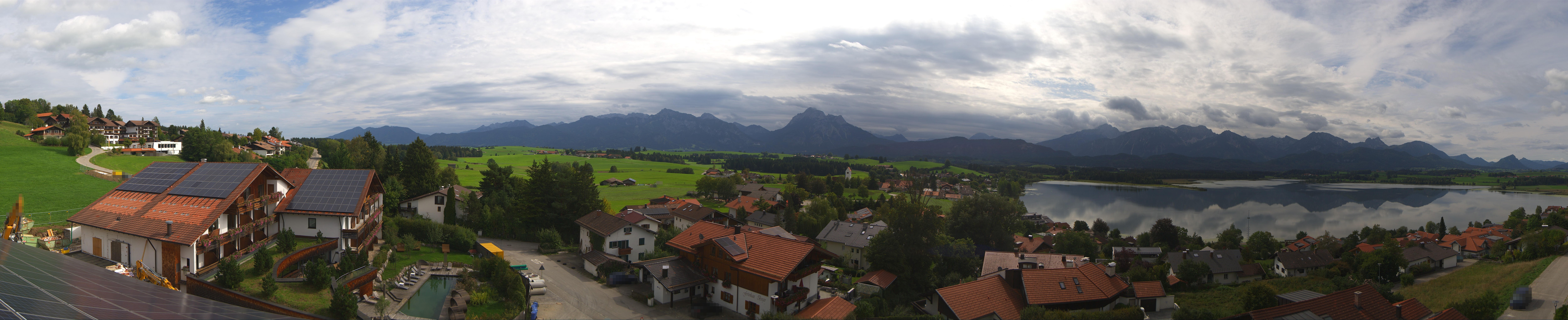 Archiv Foto Webcam Hopfensee - Blick Richtung Schloss Neuschwanstein