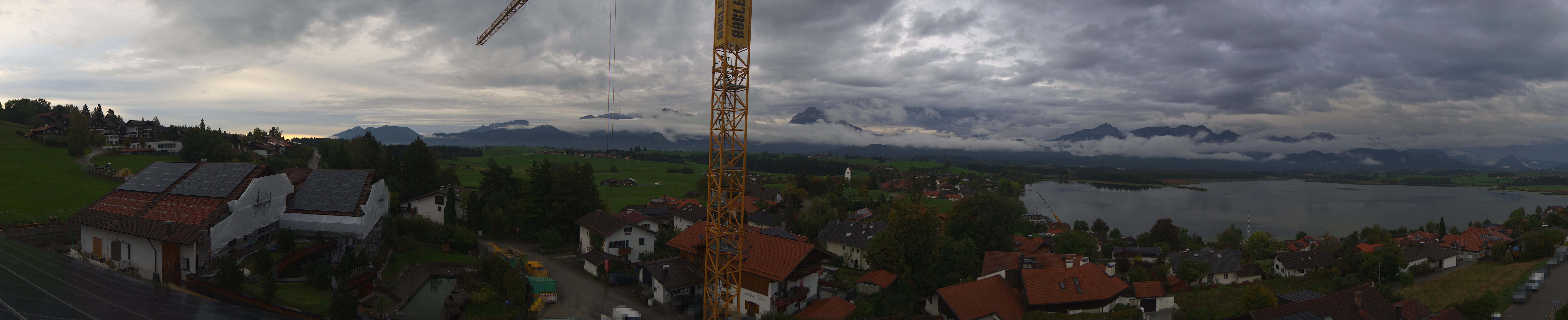 Archiv Foto Webcam Hopfensee - Blick Richtung Schloss Neuschwanstein