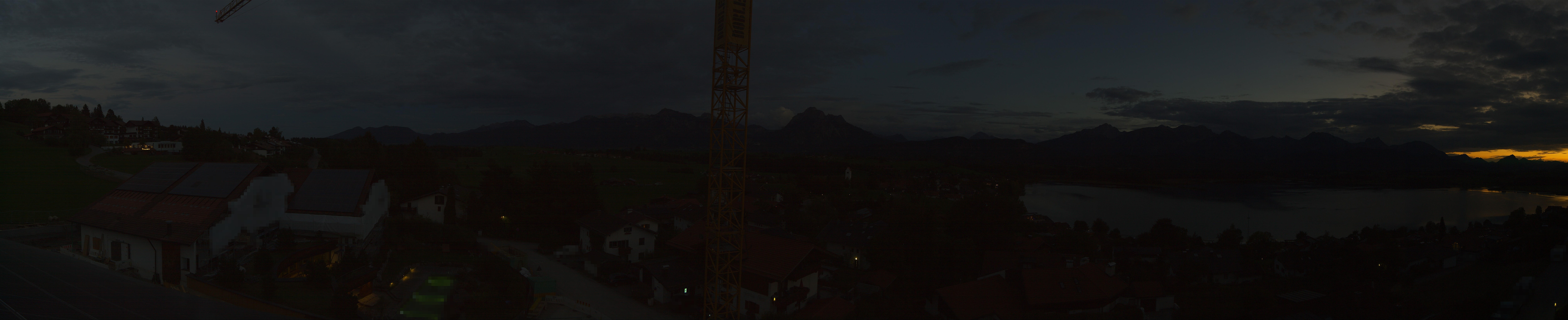 Archiv Foto Webcam Hopfensee - Blick Richtung Schloss Neuschwanstein