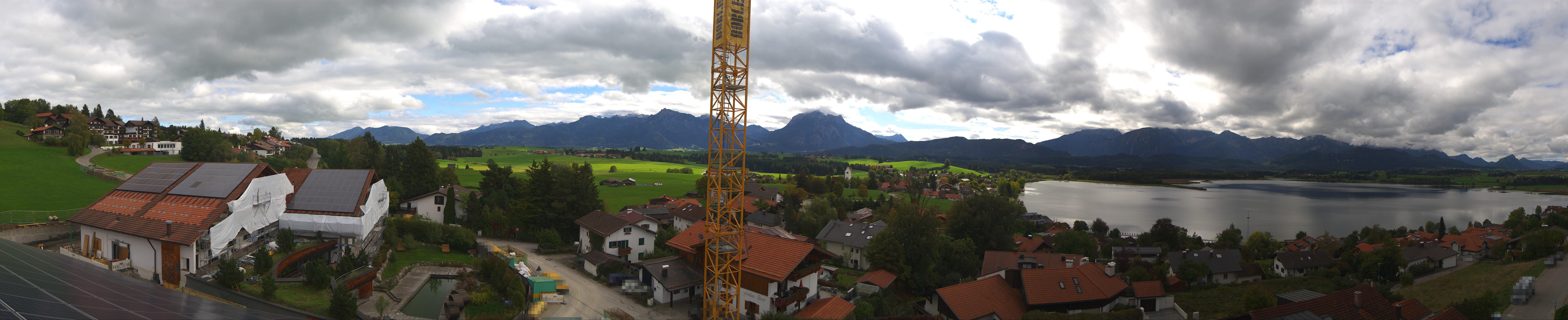 Archiv Foto Webcam Hopfensee - Blick Richtung Schloss Neuschwanstein