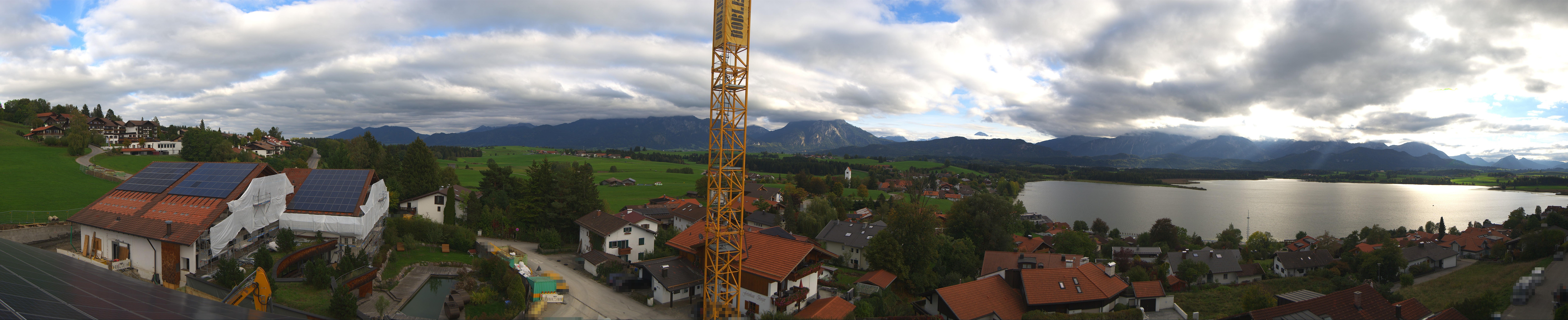 Archiv Foto Webcam Hopfensee - Blick Richtung Schloss Neuschwanstein