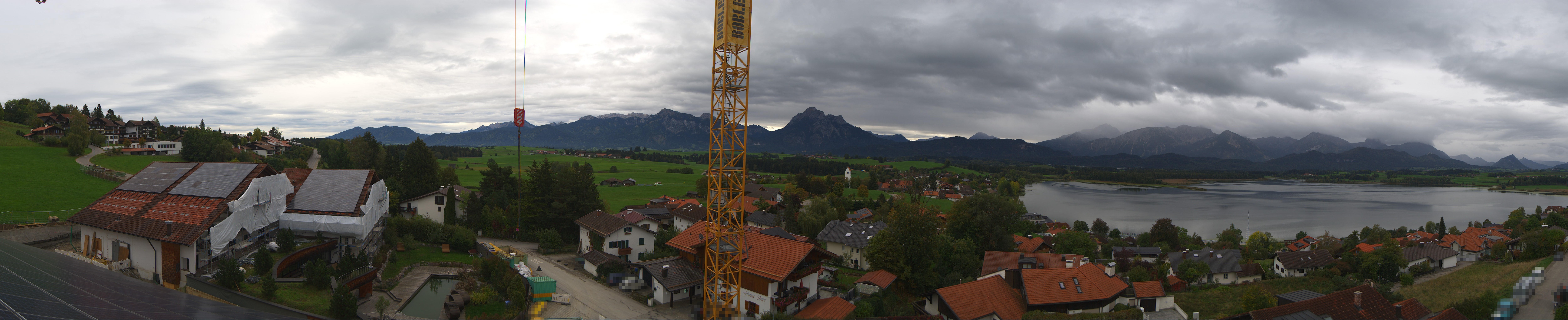 Archiv Foto Webcam Hopfensee - Blick Richtung Schloss Neuschwanstein