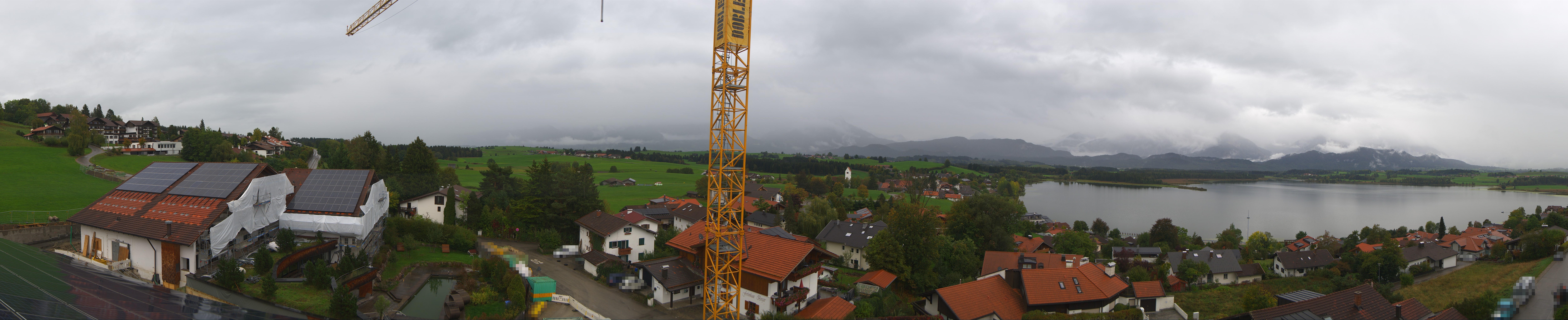 Archiv Foto Webcam Hopfensee - Blick Richtung Schloss Neuschwanstein