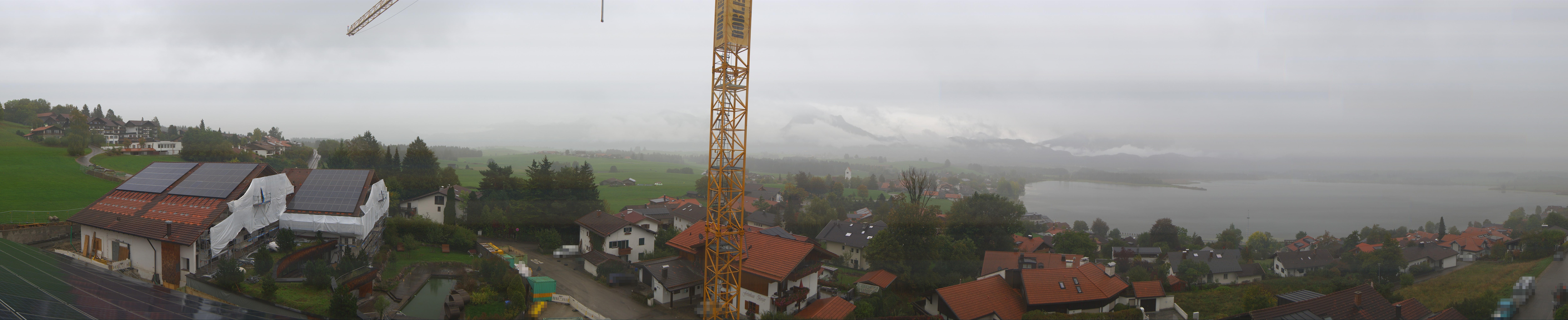 Archiv Foto Webcam Hopfensee - Blick Richtung Schloss Neuschwanstein