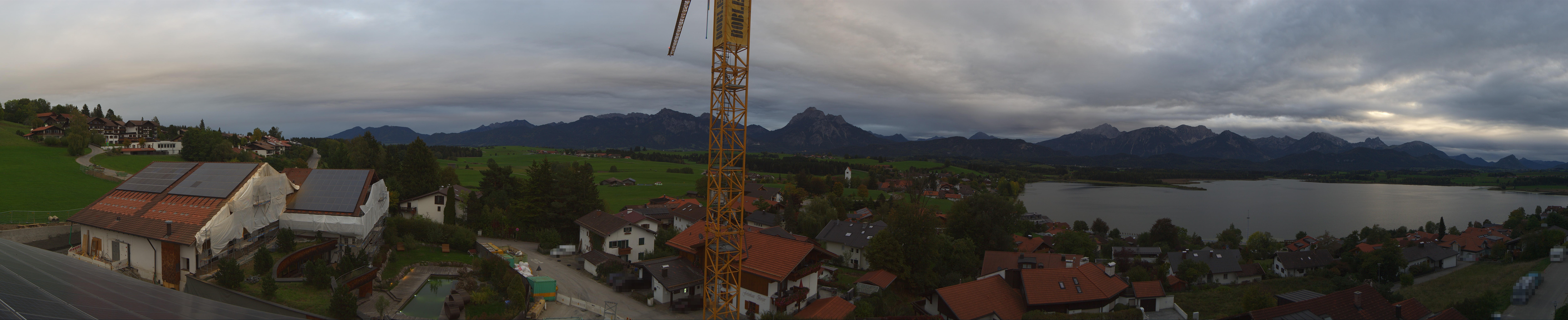 Archiv Foto Webcam Hopfensee - Blick Richtung Schloss Neuschwanstein