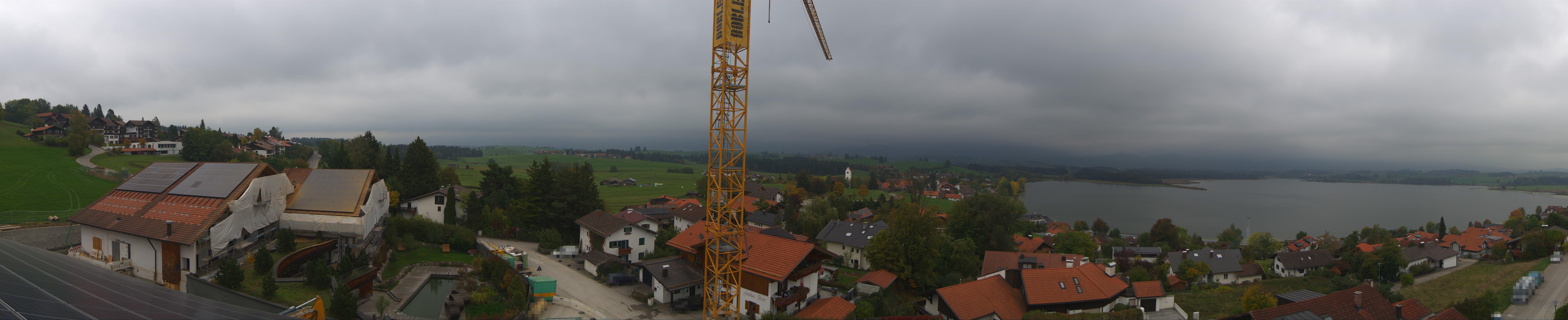 Archiv Foto Webcam Hopfensee - Blick Richtung Schloss Neuschwanstein