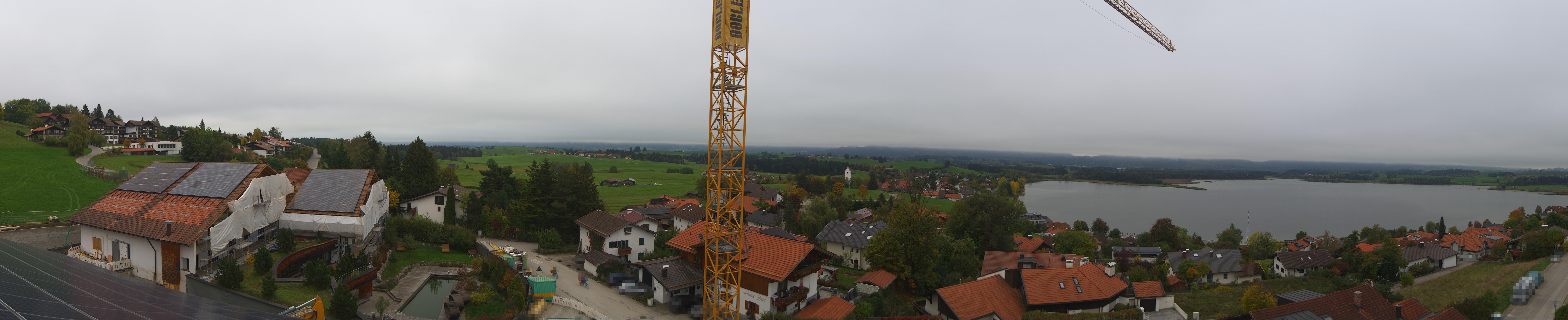 Archived image Webcam Hopfensee - View to Neuschwanstein Castle