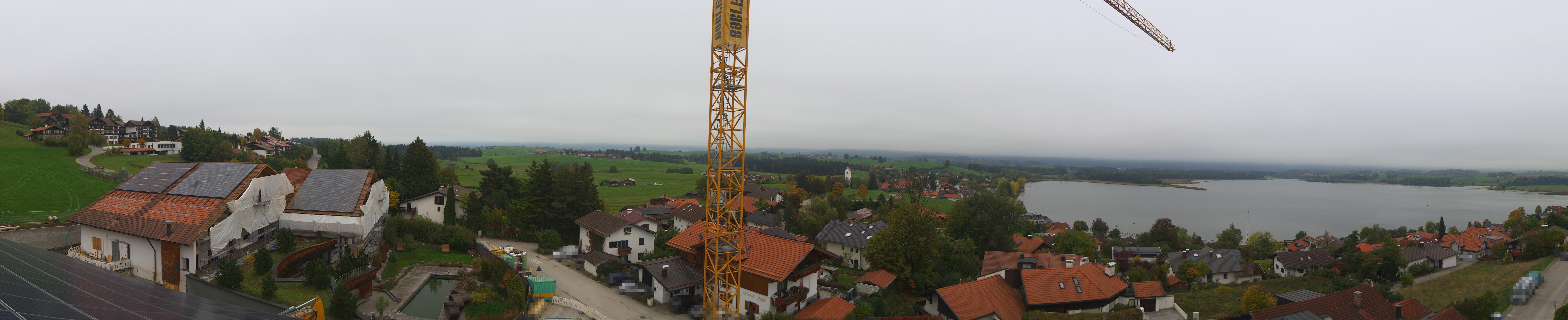 Archived image Webcam Hopfensee - View to Neuschwanstein Castle