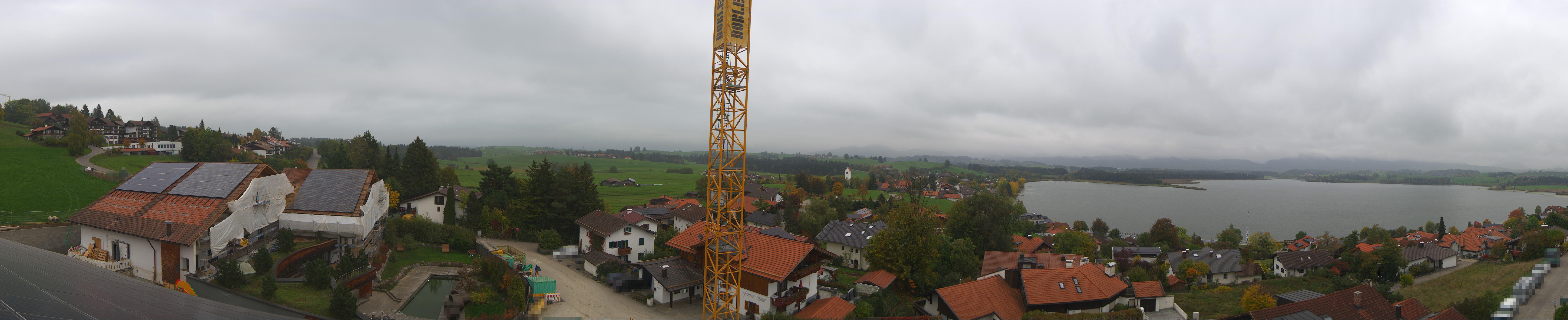 Archiv Foto Webcam Hopfensee - Blick Richtung Schloss Neuschwanstein