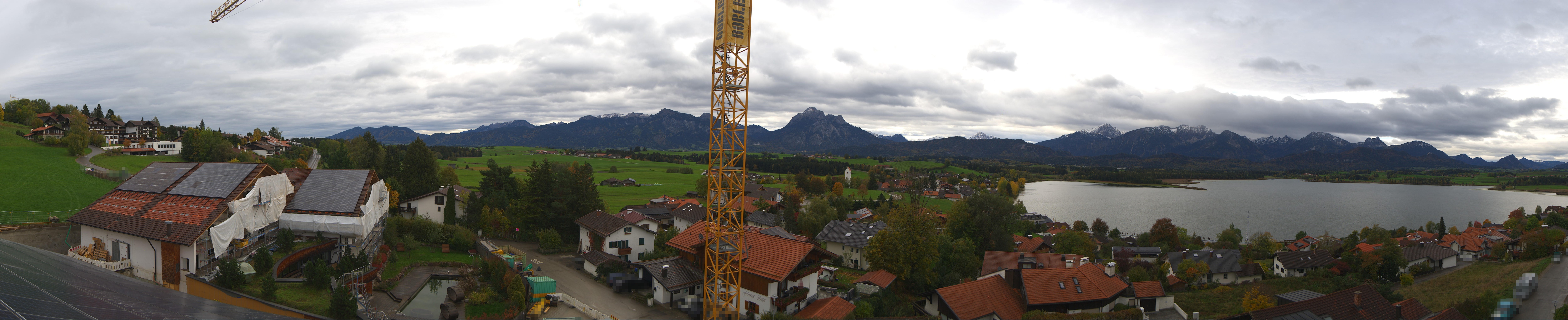 Archiv Foto Webcam Hopfensee - Blick Richtung Schloss Neuschwanstein