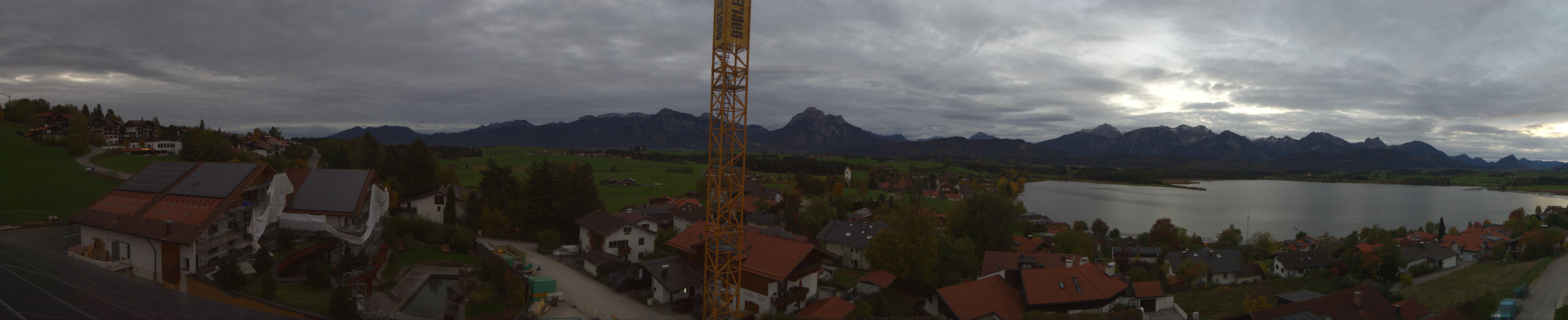 Archiv Foto Webcam Hopfensee - Blick Richtung Schloss Neuschwanstein