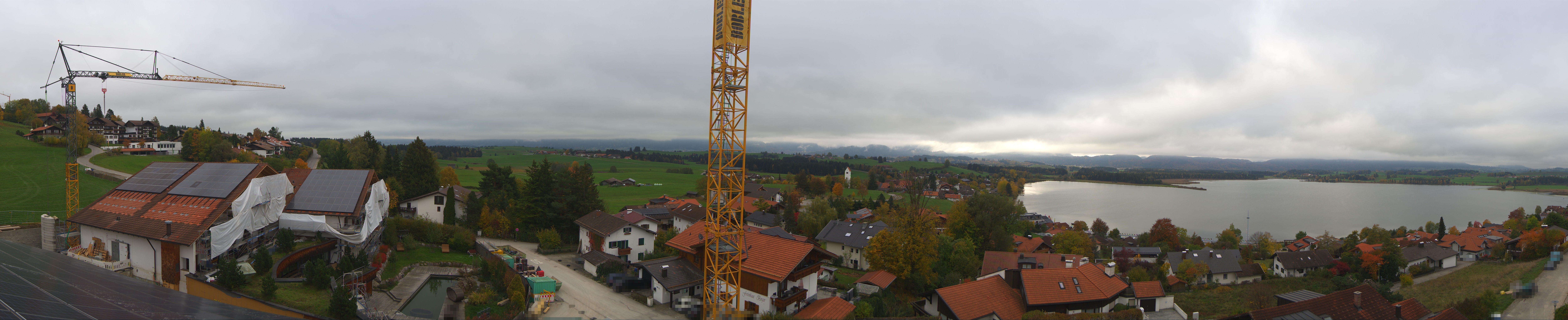 Archiv Foto Webcam Hopfensee - Blick Richtung Schloss Neuschwanstein