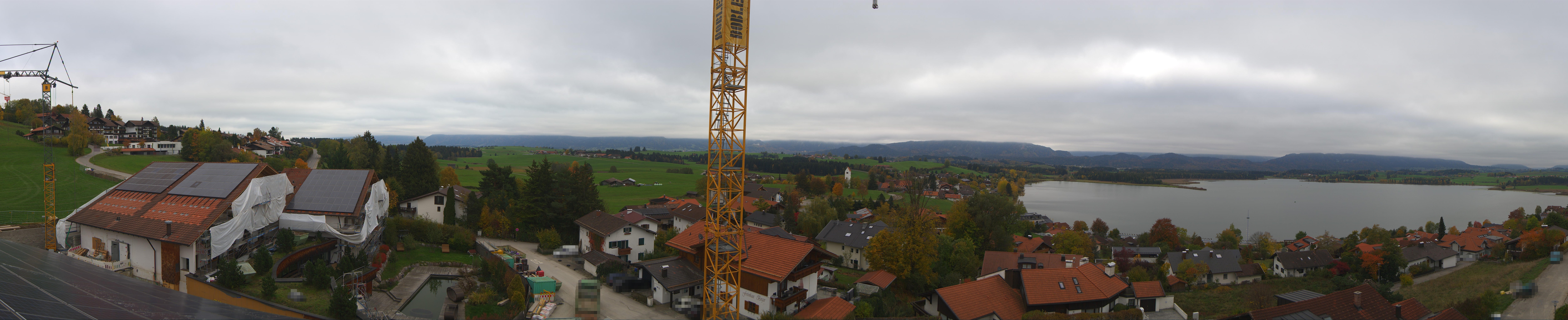 Archiv Foto Webcam Hopfensee - Blick Richtung Schloss Neuschwanstein