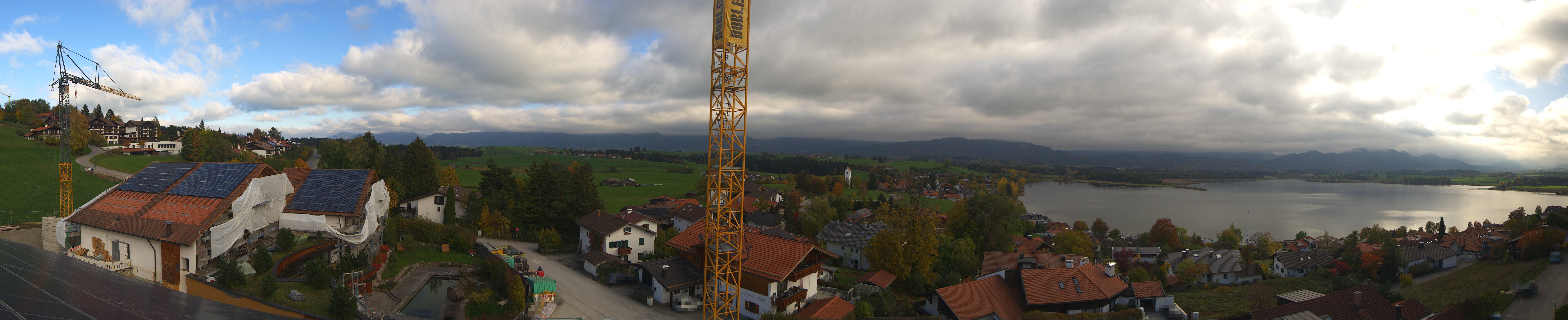 Archiv Foto Webcam Hopfensee - Blick Richtung Schloss Neuschwanstein