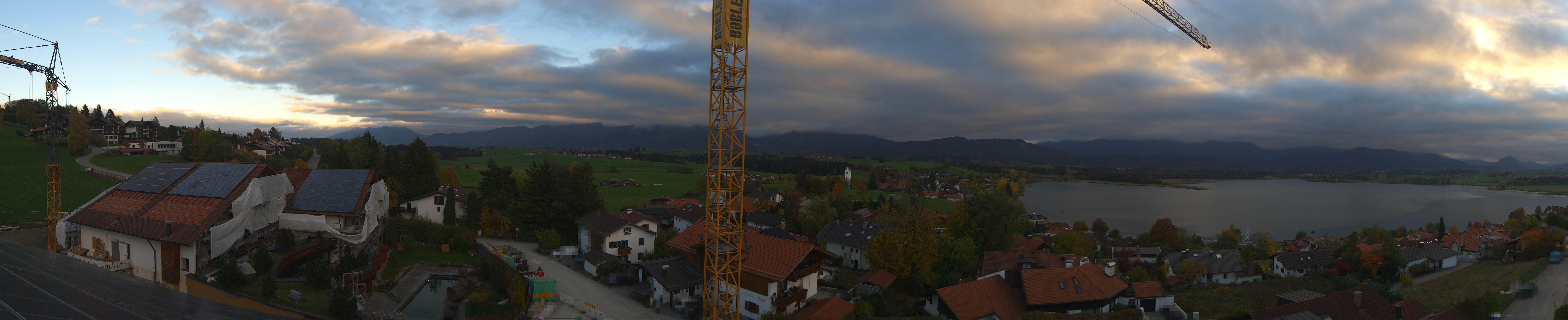 Archiv Foto Webcam Hopfensee - Blick Richtung Schloss Neuschwanstein