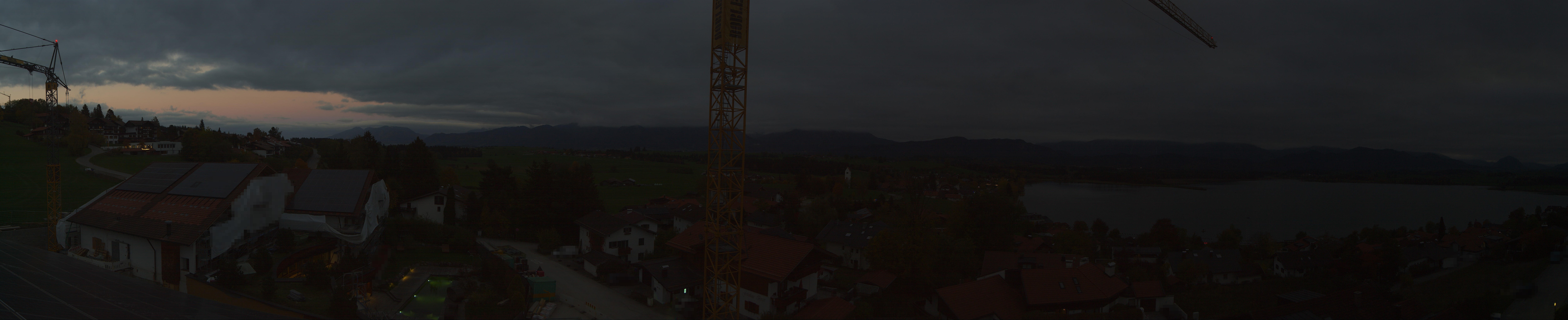 Archiv Foto Webcam Hopfensee - Blick Richtung Schloss Neuschwanstein