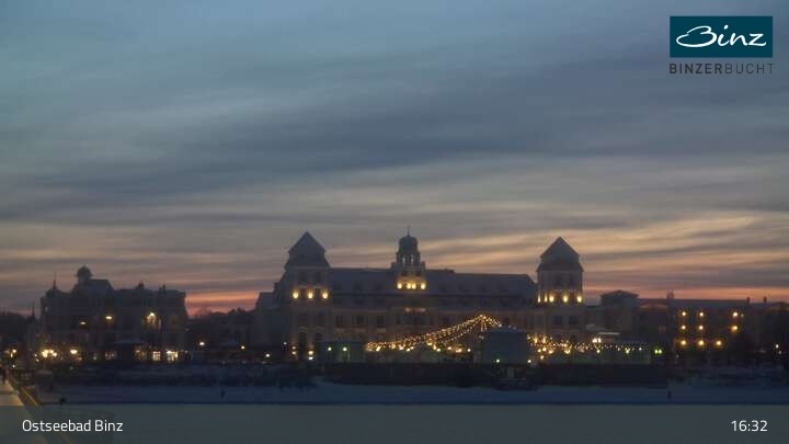 Archiv Foto Webcam Ostseebad Binz: Strandblick Fischerstrand, Promenade und Kurhaus