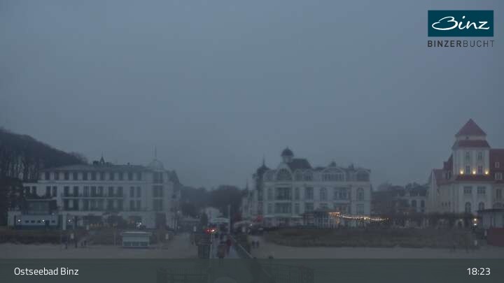 Archiv Foto Webcam Ostseebad Binz: Strandblick Fischerstrand, Promenade und Kurhaus