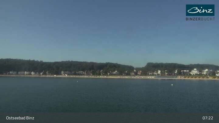 Archiv Foto Webcam Ostseebad Binz: Strandblick Fischerstrand, Promenade und Kurhaus