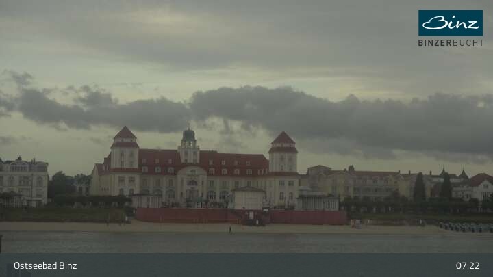 Archiv Foto Webcam Ostseebad Binz: Strandblick Fischerstrand, Promenade und Kurhaus