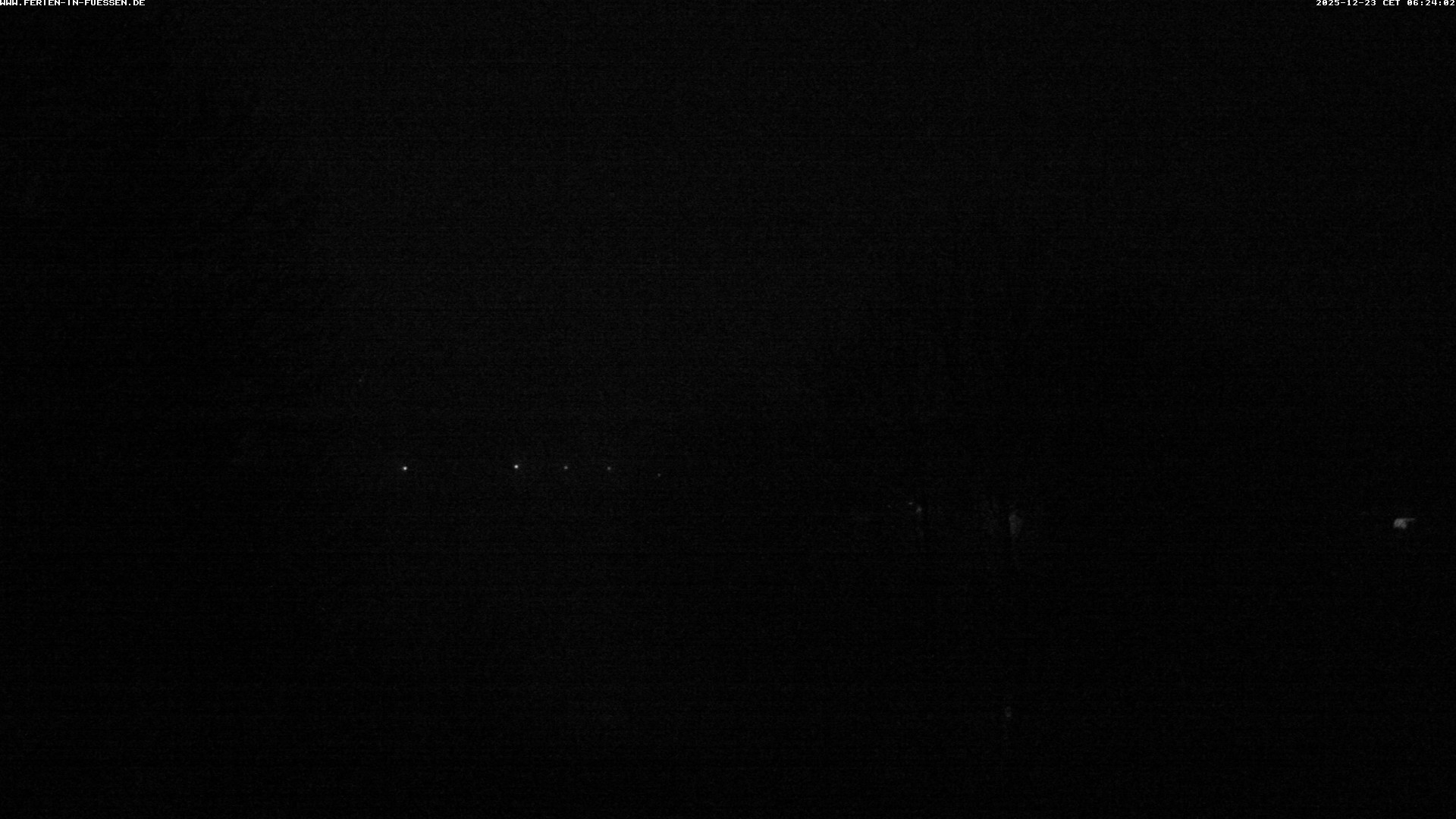 Archiv Foto Webcam Füssen: Blick auf Lech und Hohes Schloss