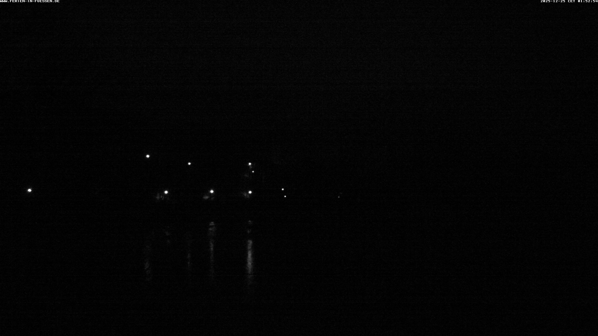 Archiv Foto Webcam Füssen: Blick auf Lech und Hohes Schloss