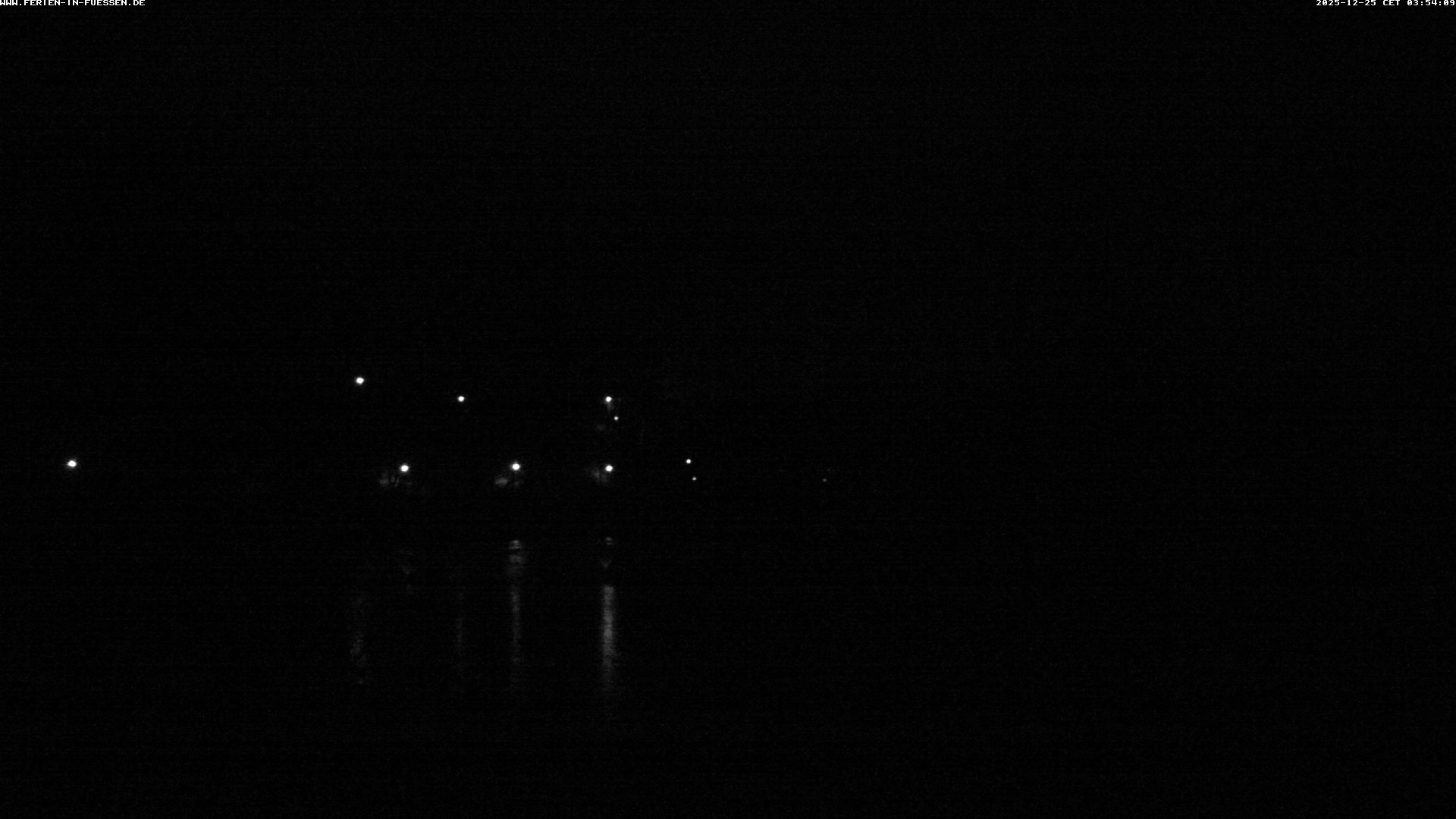 Archiv Foto Webcam Füssen: Blick auf Lech und Hohes Schloss