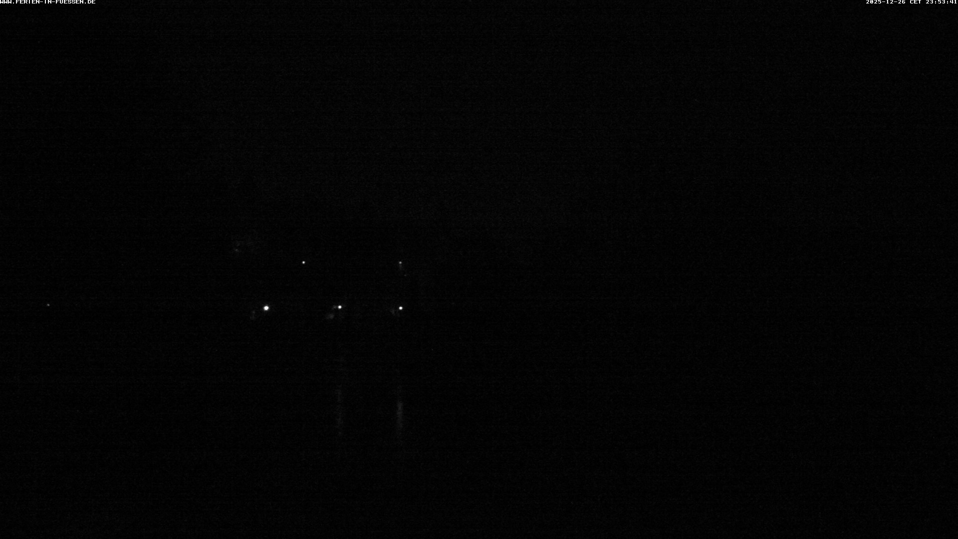 Archiv Foto Webcam Füssen: Blick auf Lech und Hohes Schloss