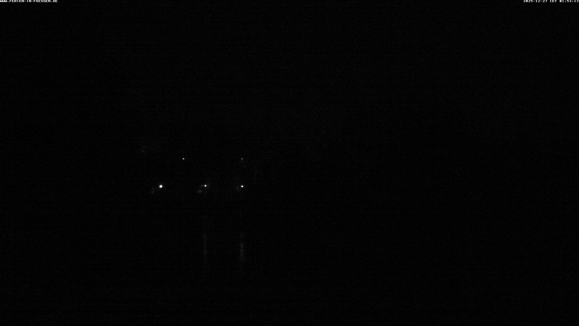 Archiv Foto Webcam Füssen: Blick auf Lech und Hohes Schloss