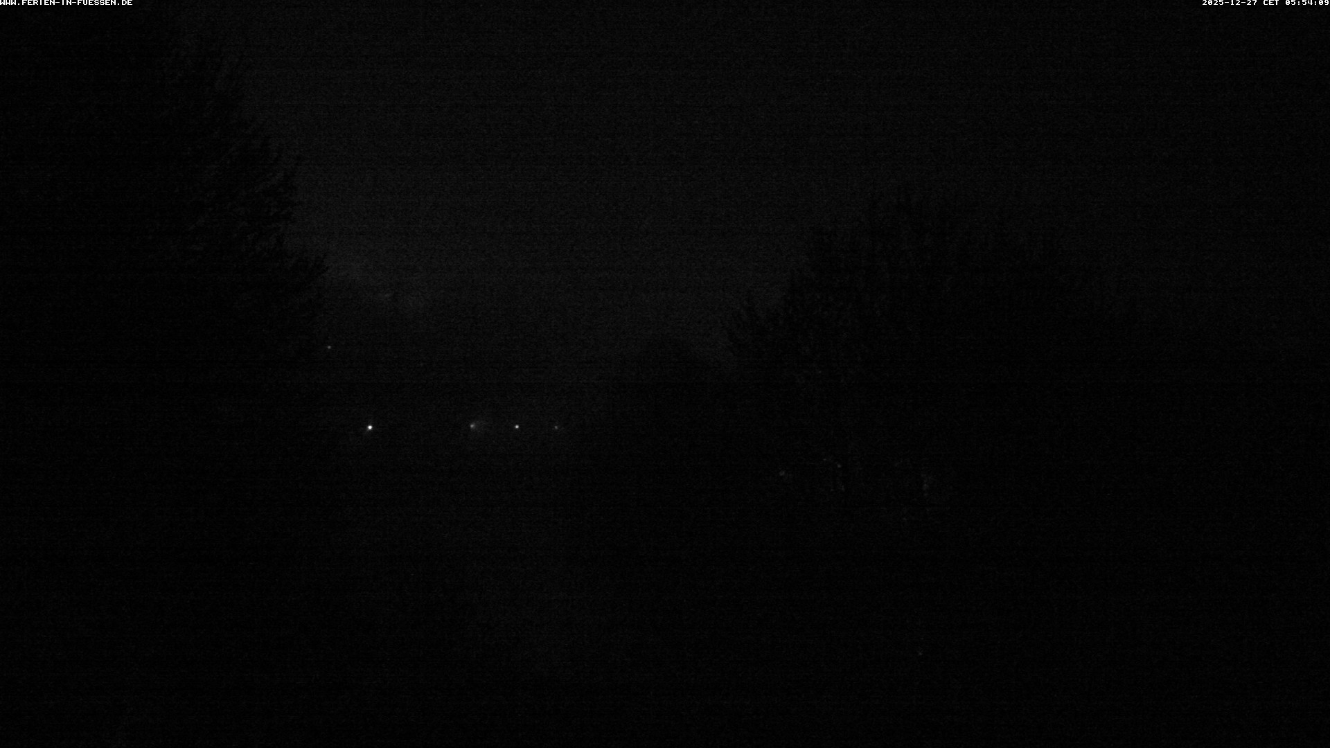 Archiv Foto Webcam Füssen: Blick auf Lech und Hohes Schloss