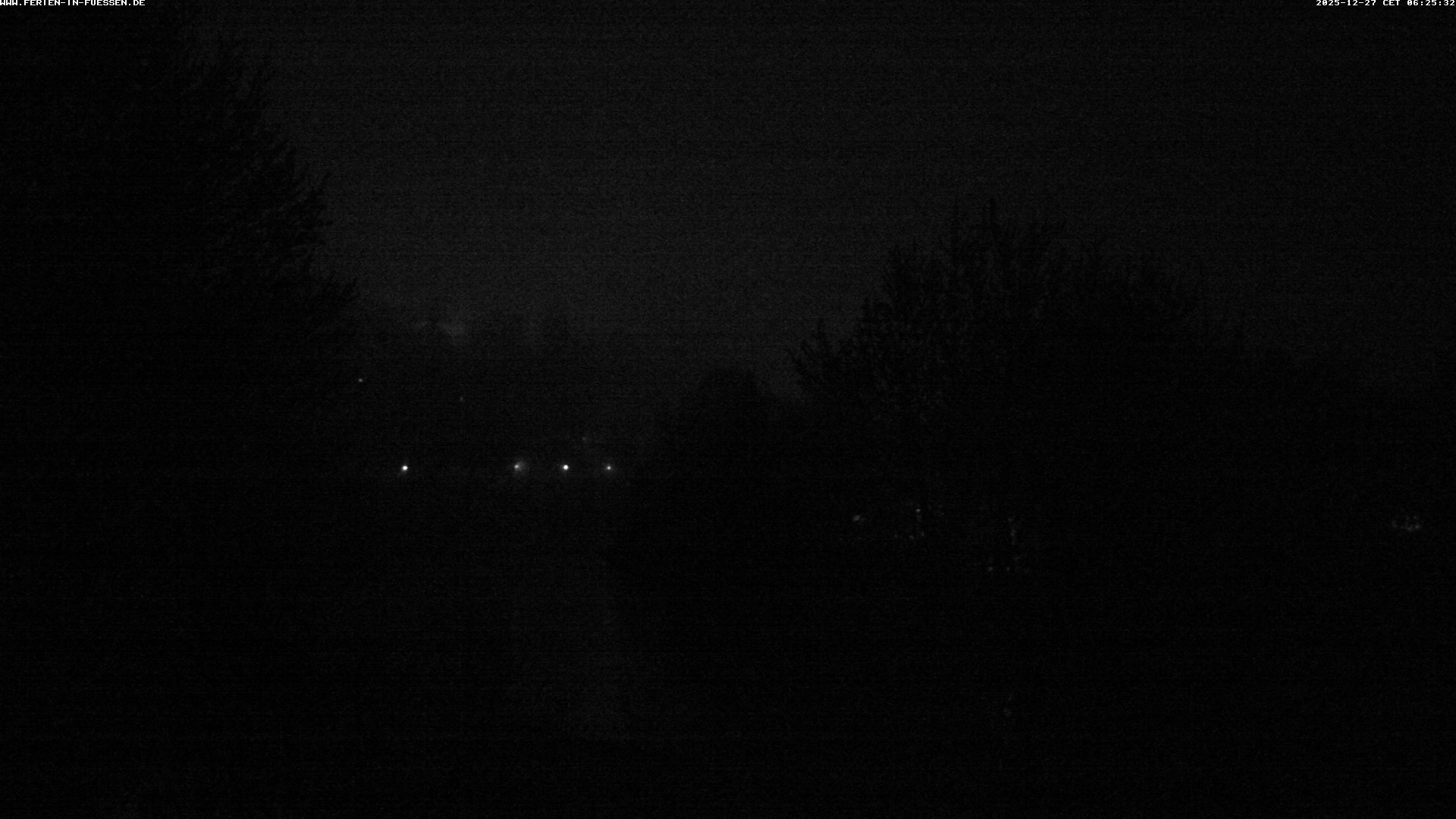 Archiv Foto Webcam Füssen: Blick auf Lech und Hohes Schloss