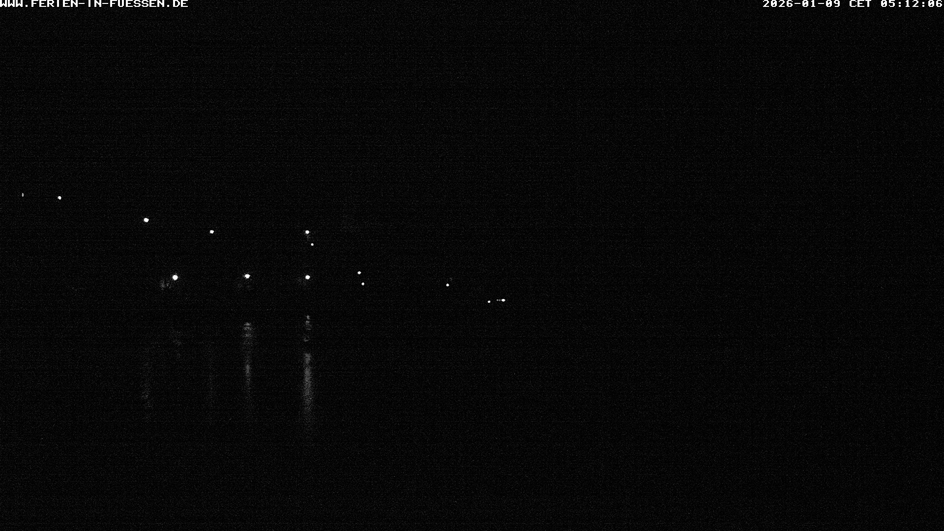 Archiv Foto Webcam Füssen: Blick auf Lech und Hohes Schloss