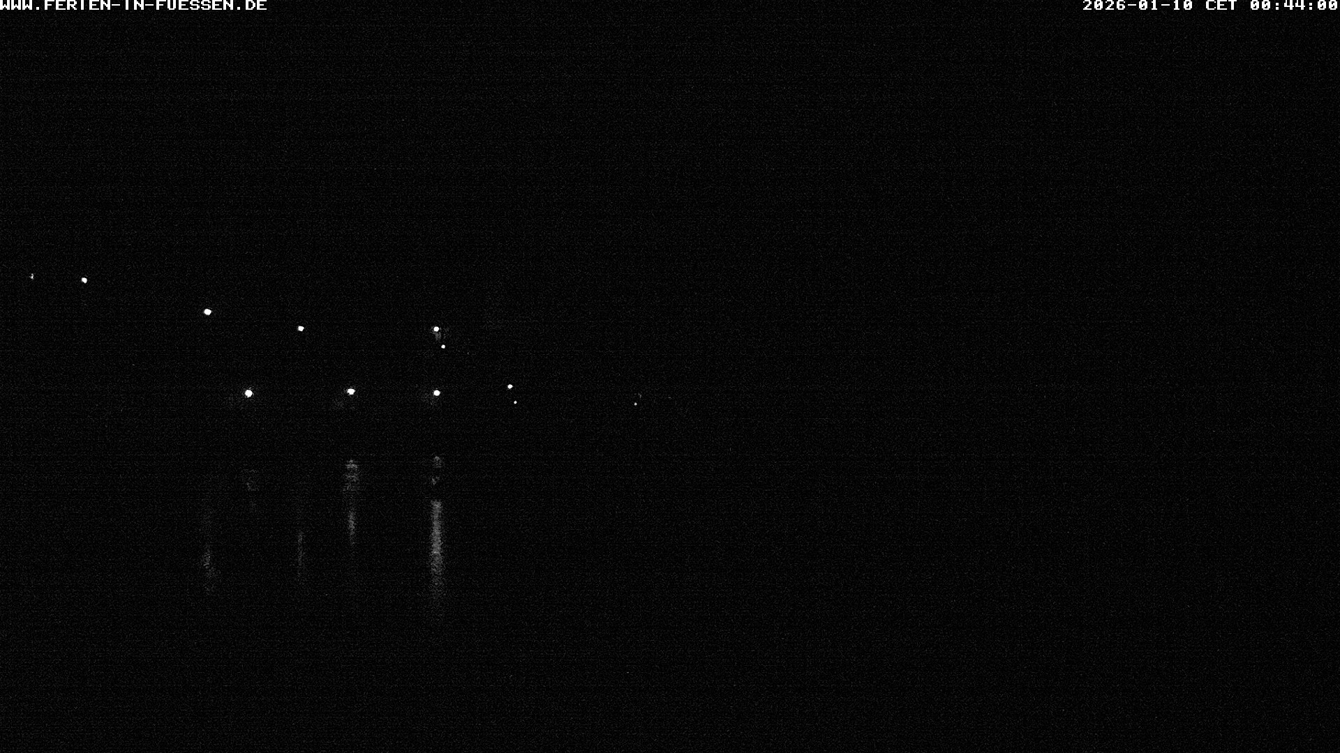 Archiv Foto Webcam Füssen: Blick auf Lech und Hohes Schloss