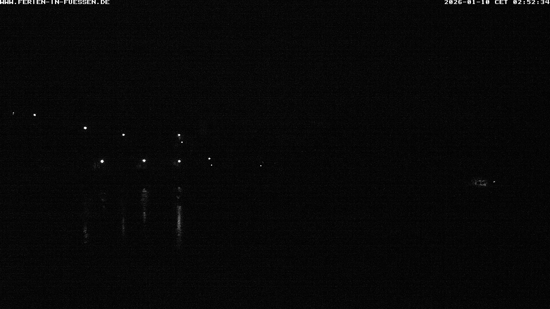 Archiv Foto Webcam Füssen: Blick auf Lech und Hohes Schloss