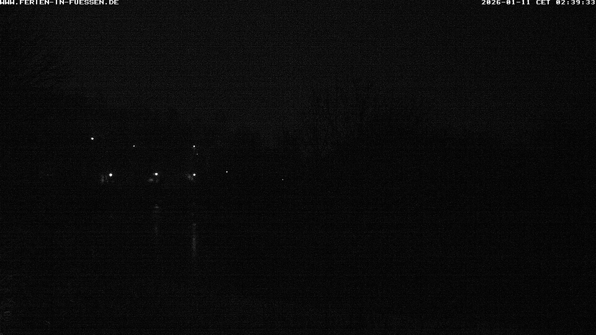 Archiv Foto Webcam Füssen: Blick auf Lech und Hohes Schloss