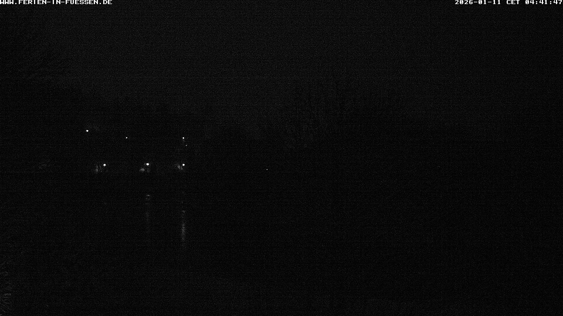 Archiv Foto Webcam Füssen: Blick auf Lech und Hohes Schloss