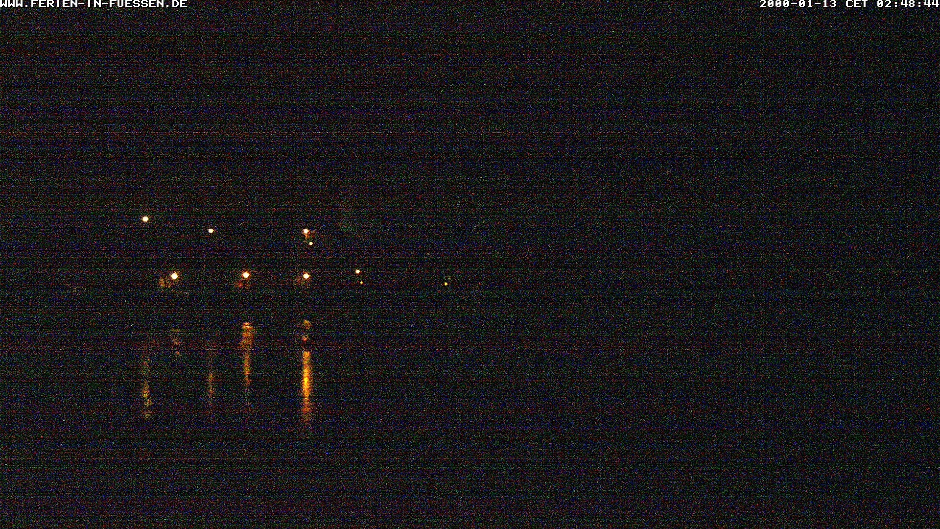 Archiv Foto Webcam Füssen: Blick auf Lech und Hohes Schloss