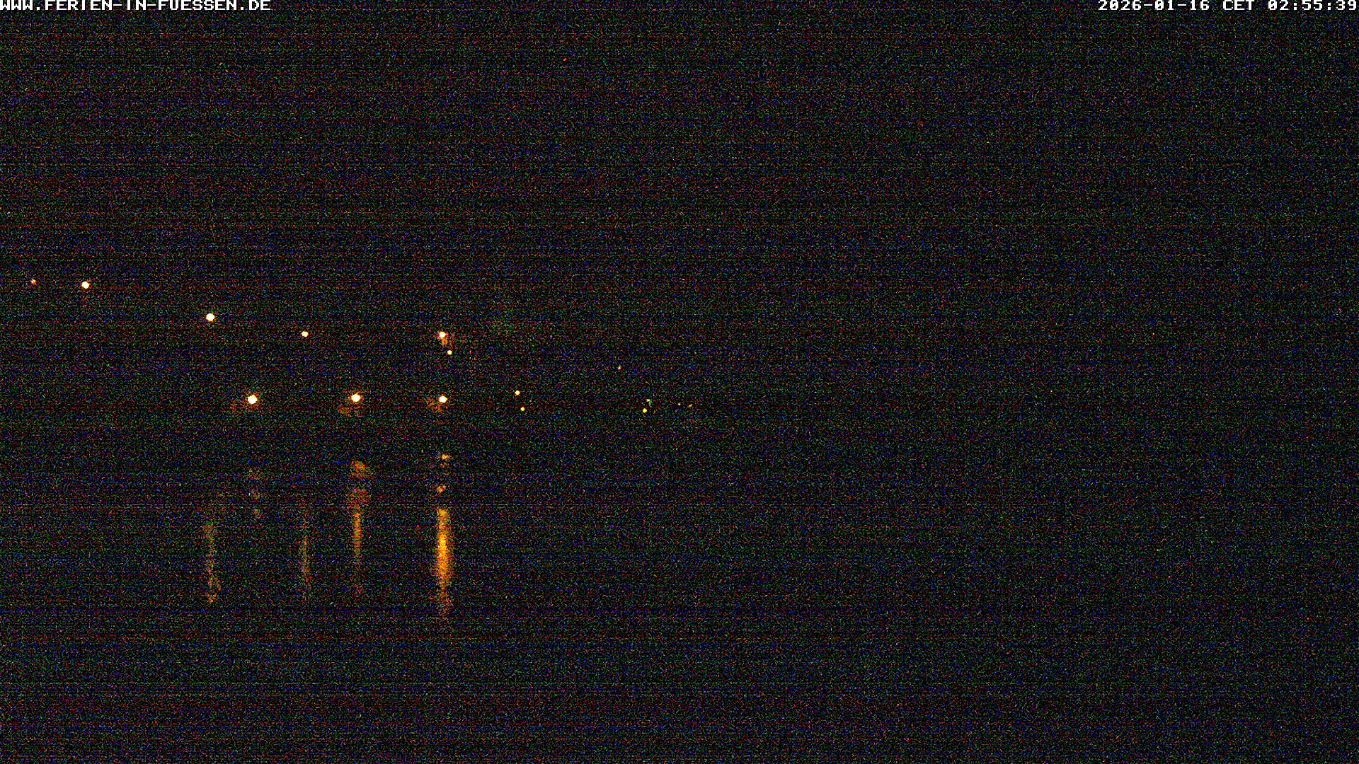 Archiv Foto Webcam Füssen: Blick auf Lech und Hohes Schloss