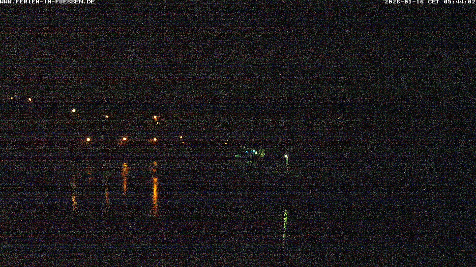 Archiv Foto Webcam Füssen: Blick auf Lech und Hohes Schloss