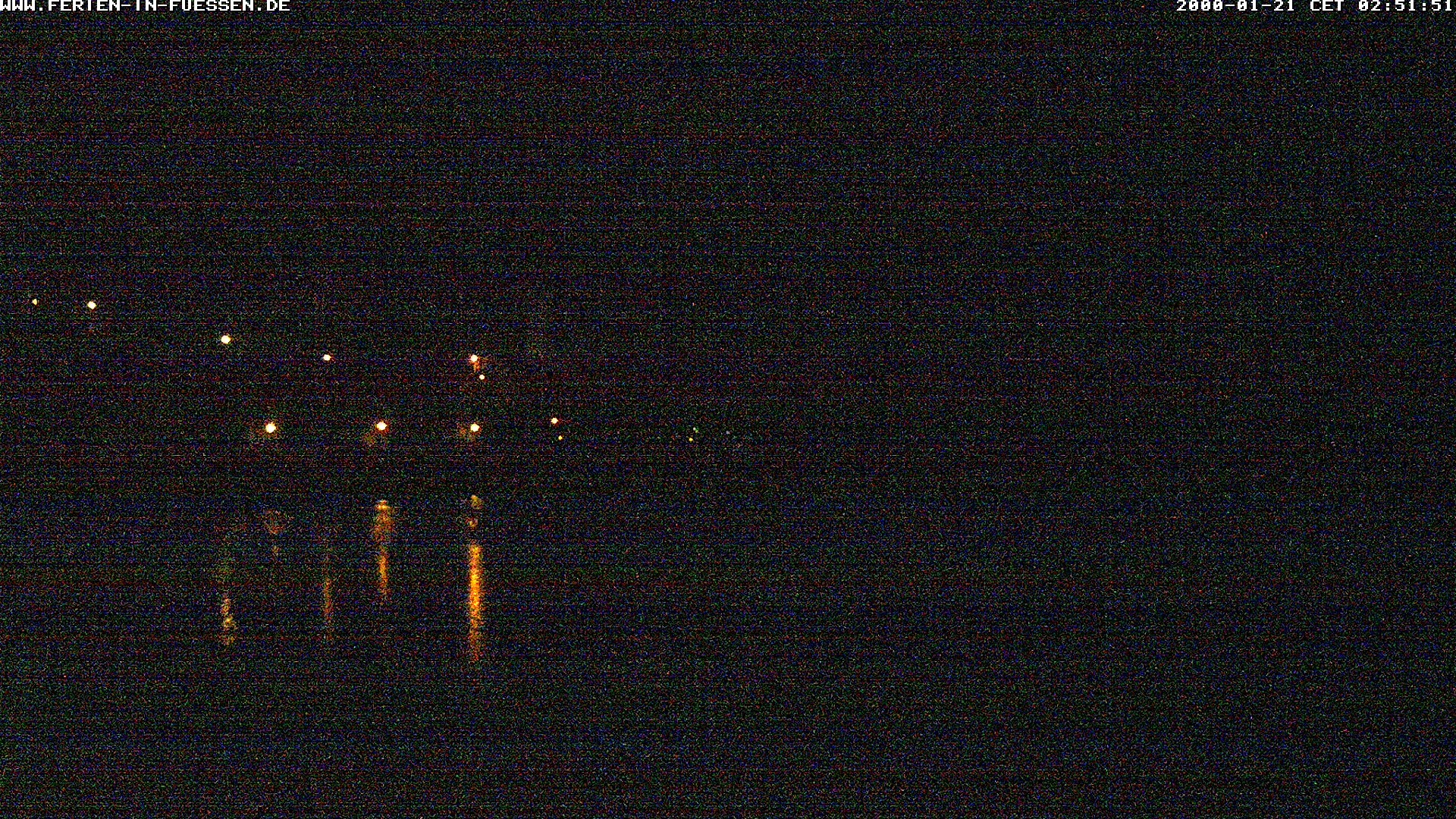 Archiv Foto Webcam Füssen: Blick auf Lech und Hohes Schloss