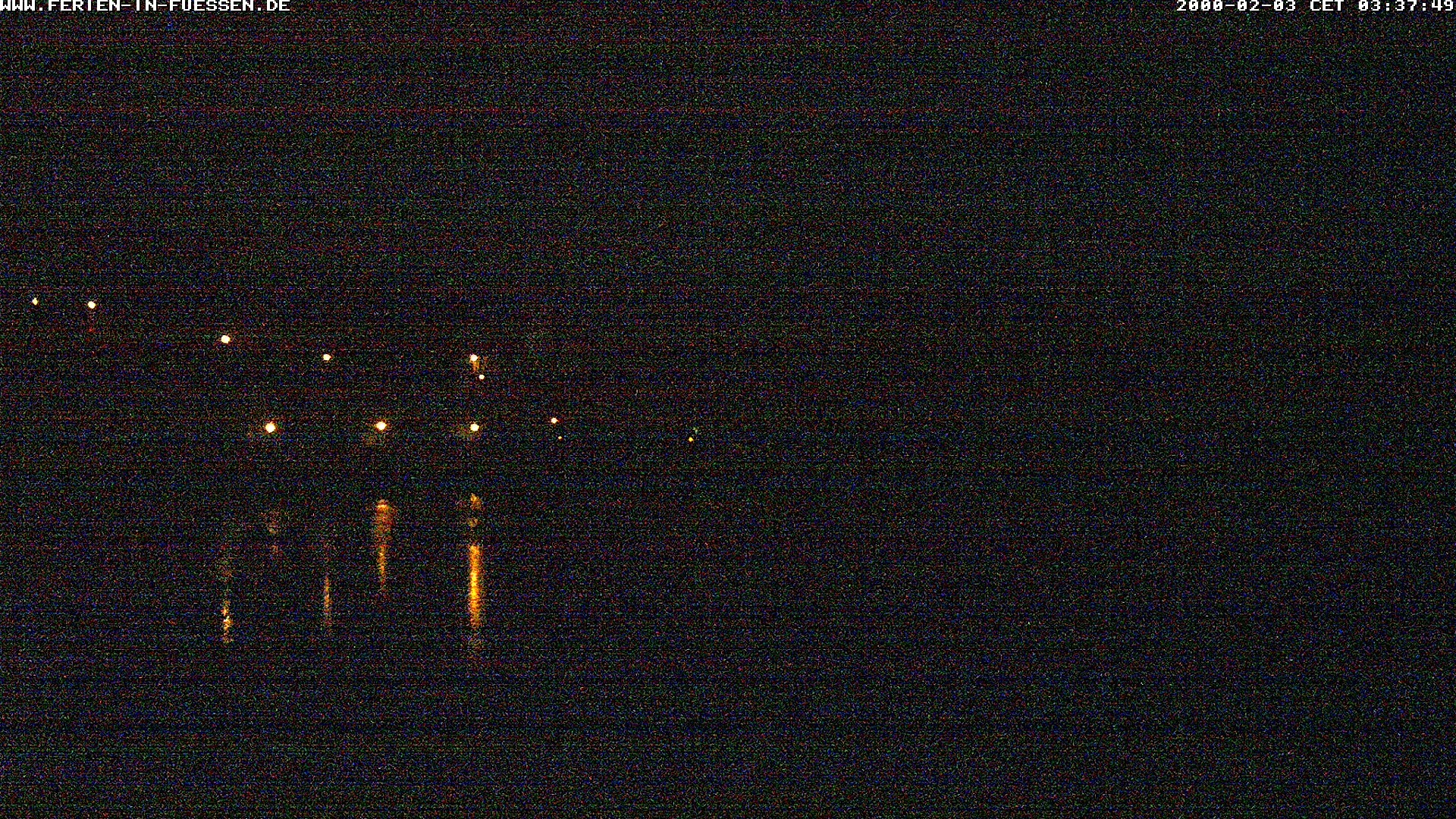 Archiv Foto Webcam Füssen: Blick auf Lech und Hohes Schloss