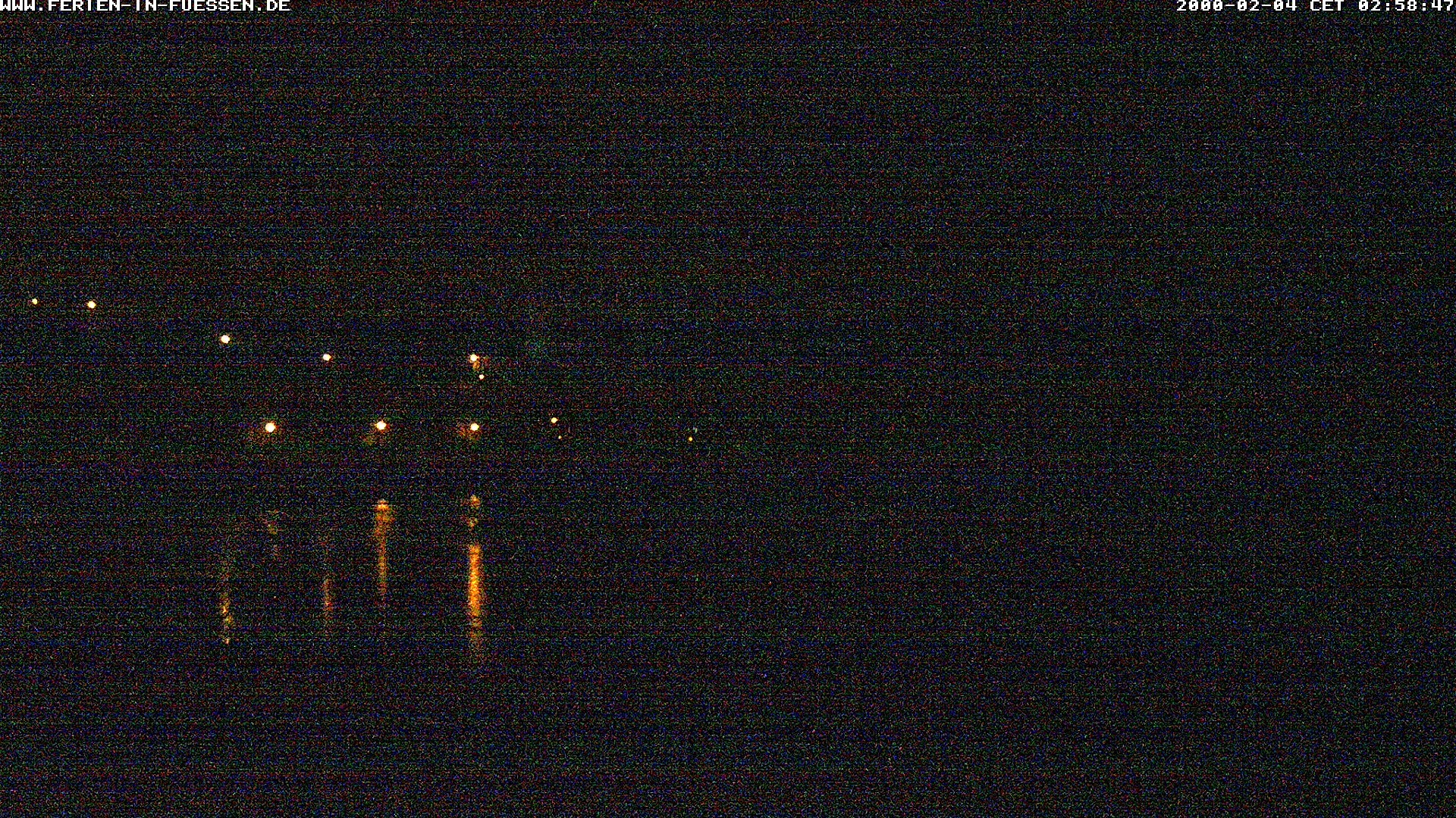 Archiv Foto Webcam Füssen: Blick auf Lech und Hohes Schloss